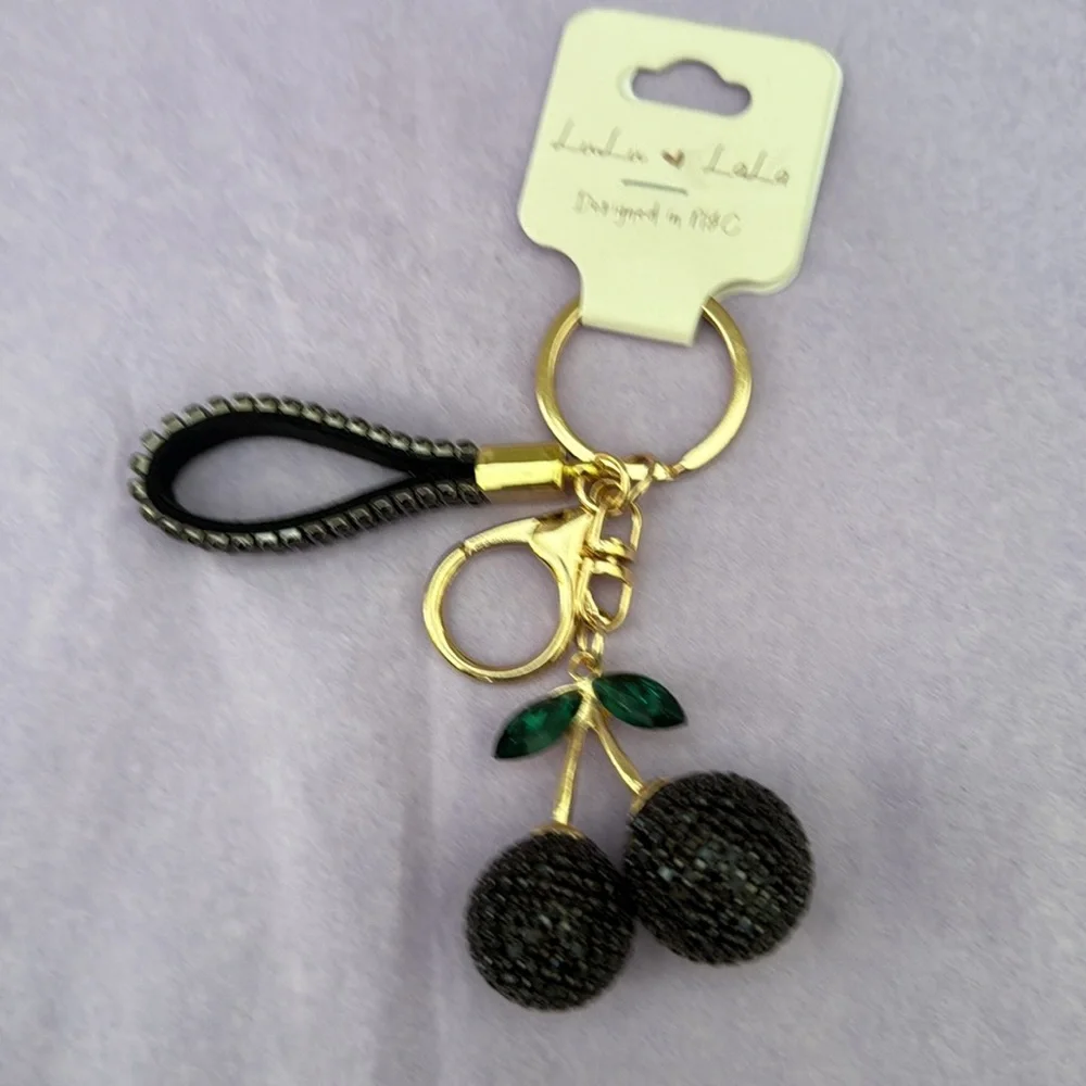 New‎ Cherry bag charm key chain